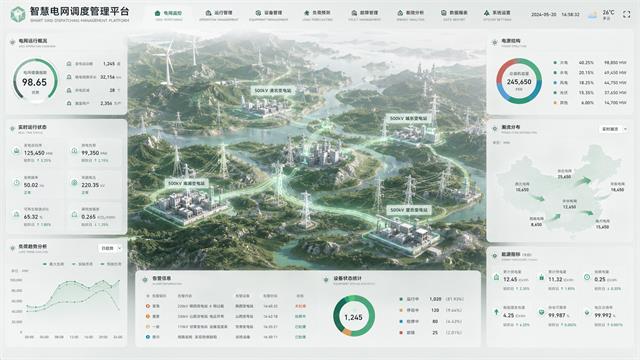 能源数据地图态势大屏真实案例缩略图